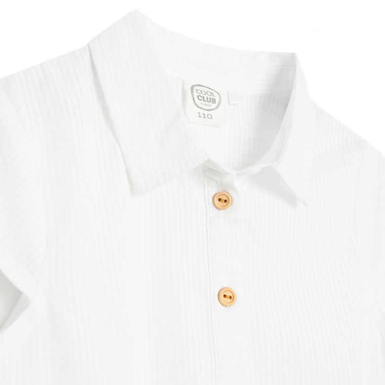 Cool Club, Bluzka dziewczęca z krótkim rękawem, biała