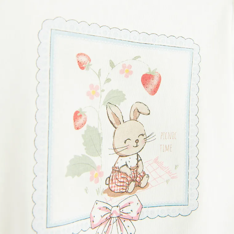 Cool Club, Bluzka dziewczęca z krótkim rękawem, biała