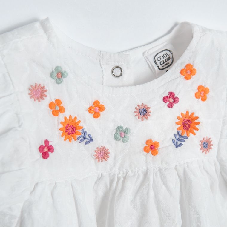 Cool Club, Bluzka dziewczęca z krótkim rękawem, ecru
