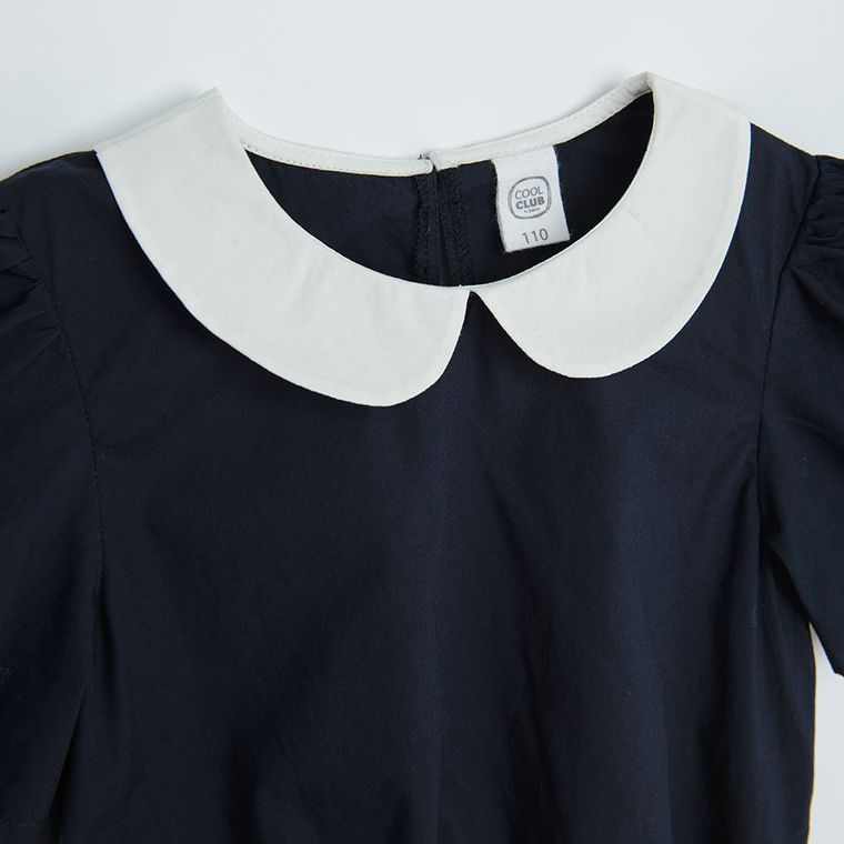 Cool Club, Bluzka dziewczęca z krótkim rękawem, granatowa