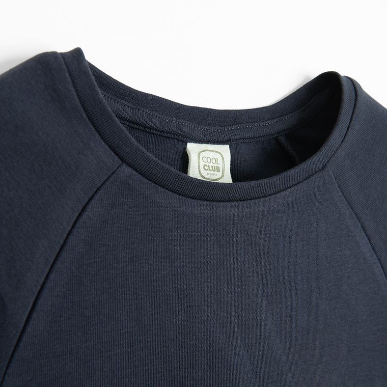 Cool Club, Bluzka dziewczęca z krótkim rękawem, granatowa