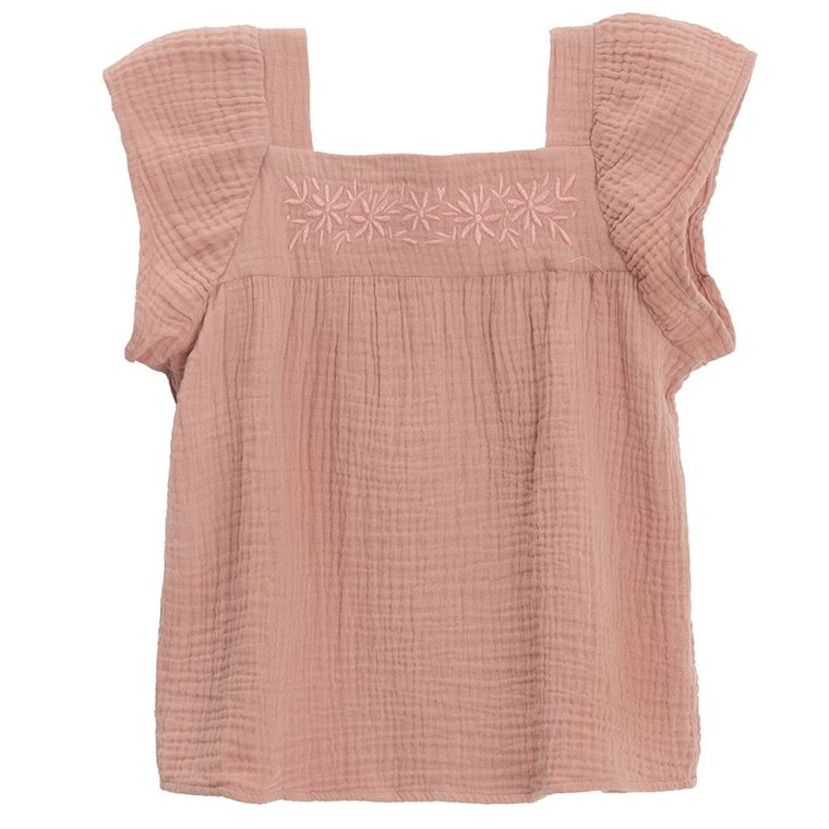 Cool Club, Bluzka dziewczęca z krótkim rękawem, różowa