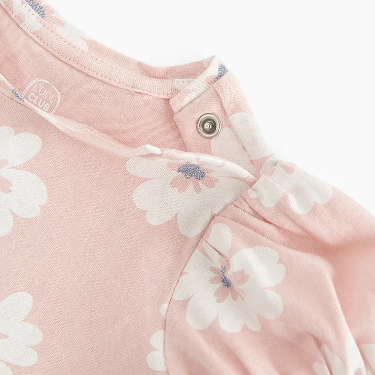 Cool Club, Bluzka dziewczęca z krótkim rękawem, różowa