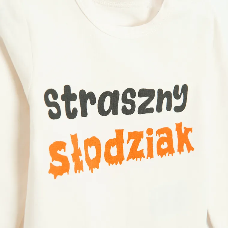 Cool Club, Body chłopięce z długim rękawem, białe