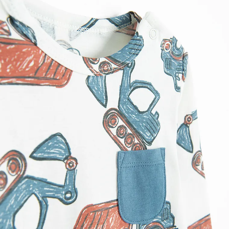 Cool Club, Body chłopięce z długim rękawem, białe