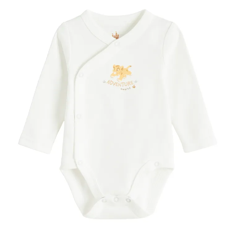 Cool Club, Body chłopięce z długim rękawem, białe, Król Lew, zestaw, 2 szt.
