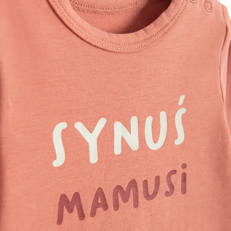 Cool Club, Body chłopięce z długim rękawem, brązowe