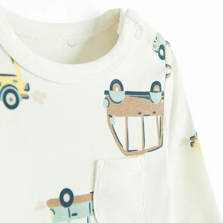 Cool Club, Body chłopięce z długim rękawem, ecru