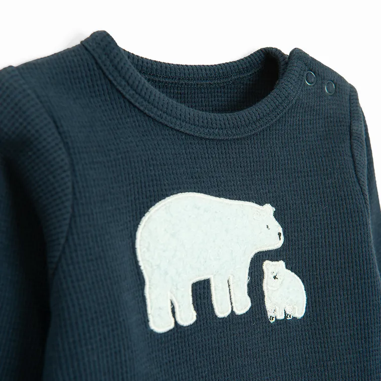 Cool Club, Body chłopięce z długim rękawem, granatowe