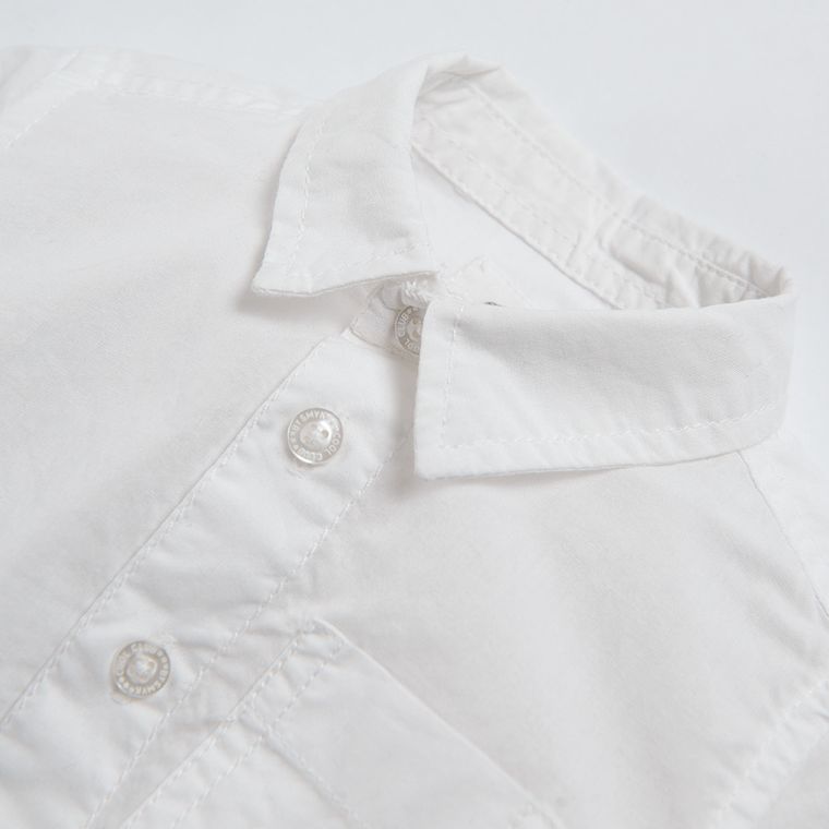 Cool Club, Body chłopięce z długim rękawem, koszulowe, białe