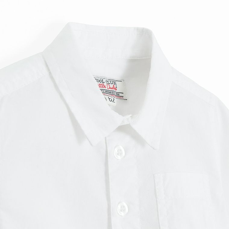 Cool Club, Body chłopięce z długim rękawem, koszulowe, białe