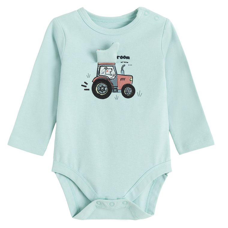 Cool Club, Body chłopięce z długim rękawem, miętowe