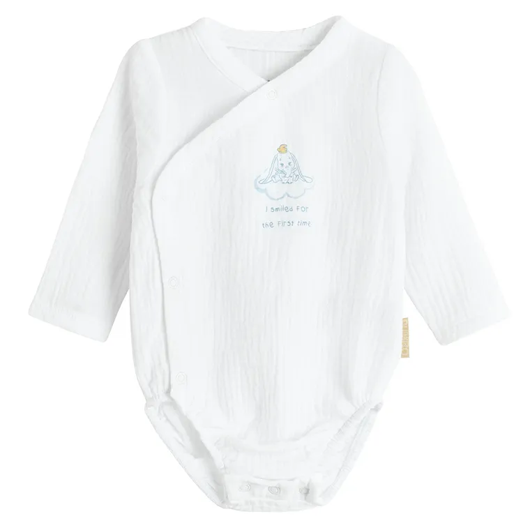 Cool Club, Body chłopięce z długim rękawem, muślinowe, mix, Dumbo, zestaw, 2 szt.