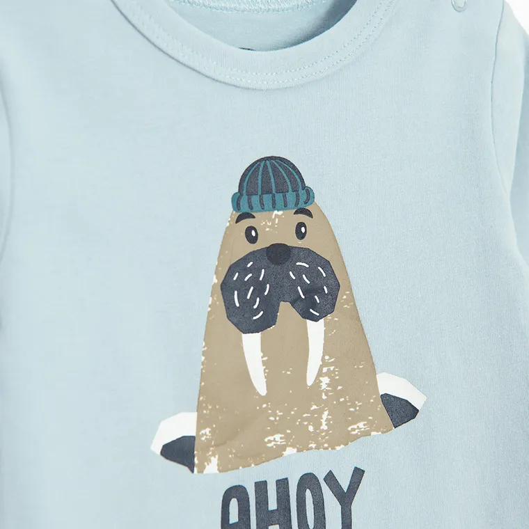 Cool Club, Body chłopięce z długim rękawem, niebieskie