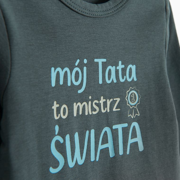 Cool Club, Body chłopięce z długim rękawem, szare