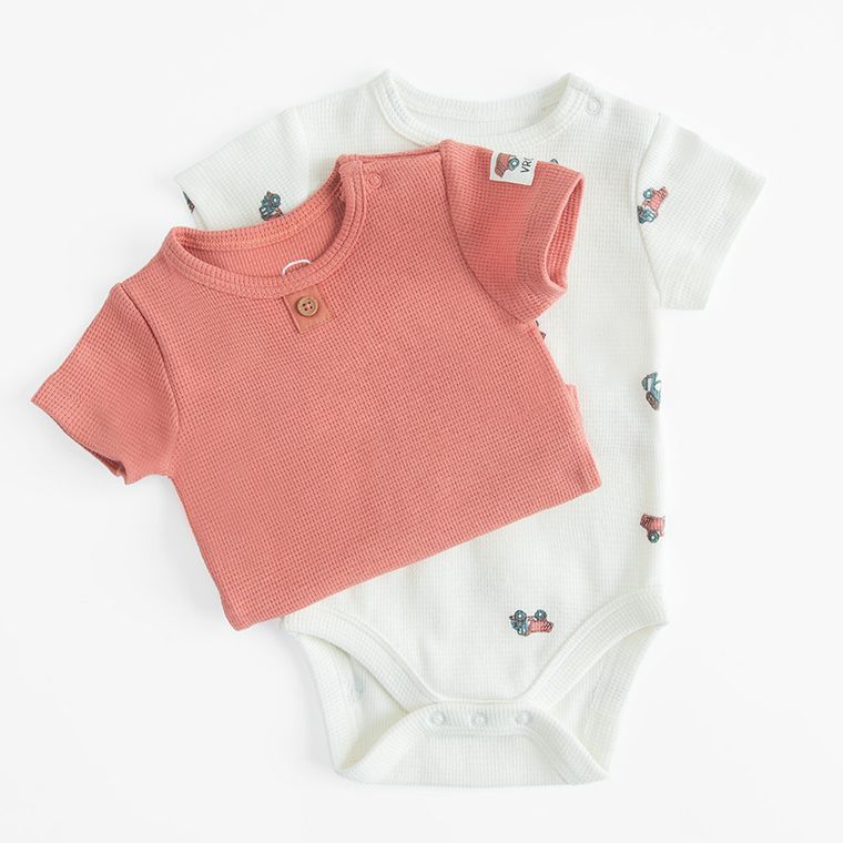 Cool Club, Body chłopięce z krótkim rękawem, mix, zestaw, 2 szt.