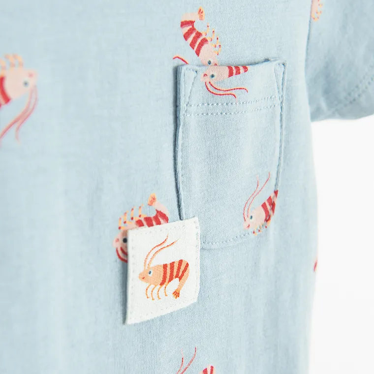 Cool Club, Body chłopięce z krótkim rękawem, niebieskie