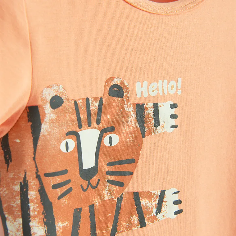 Cool Club, Body chłopięce z krótkim rękawem, pomarańczowe