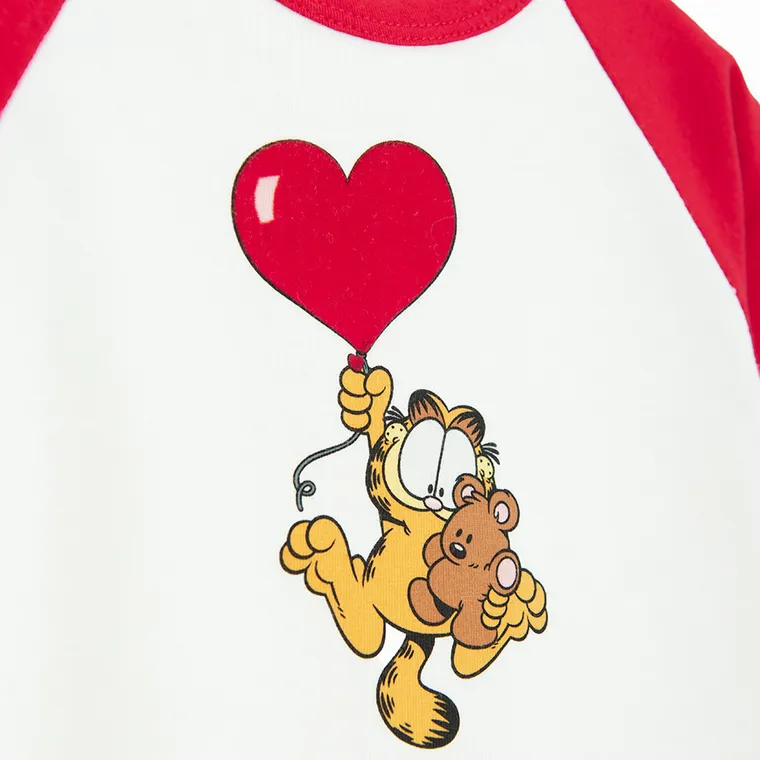 Cool Club, Body dziecięce z długim rękawem, białe, Garfield