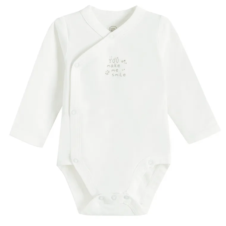 Cool Club, Body dziewczęce z długim rękawem, białe, zestaw, 2 szt.