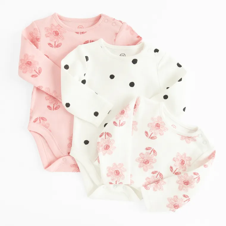 Cool Club, Body dziewczęce z długim rękawem, mix, zestaw, 3 szt.