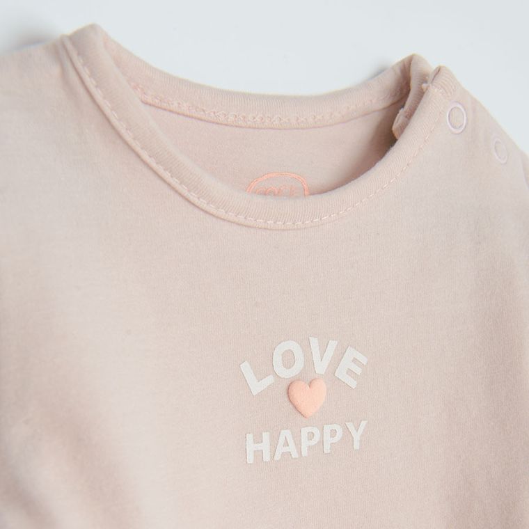 Cool Club, Body dziewczęce z długim rękawem, różowe