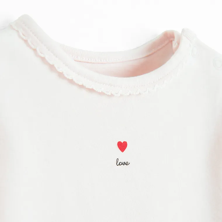 Cool Club, Body dziewczęce z długim rękawem, różowe