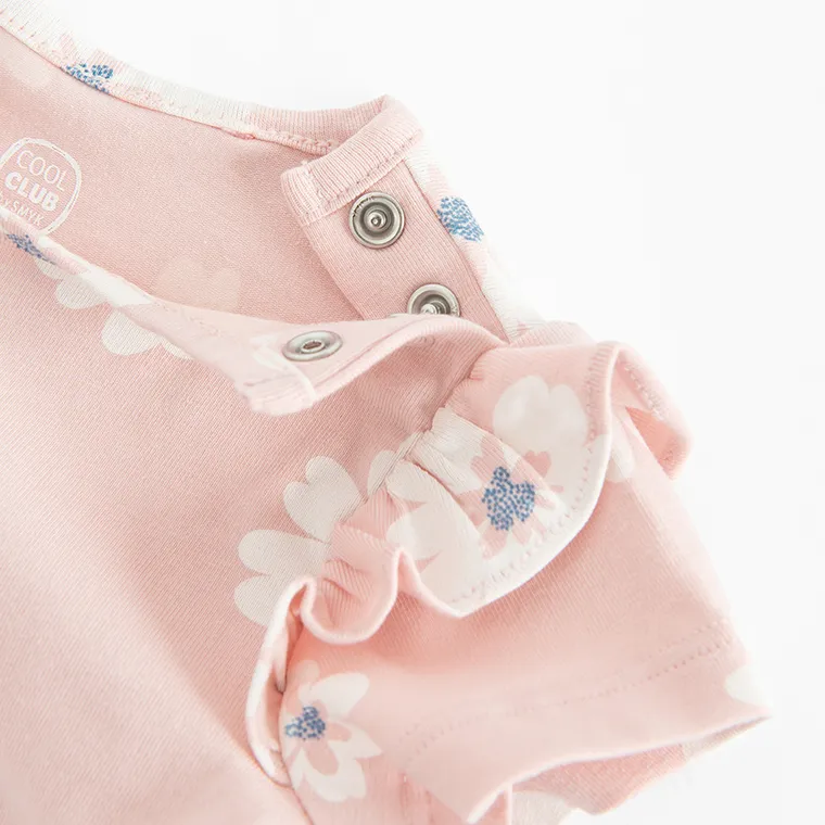 Cool Club, Body dziewczęce z krótkim rękawem, różowe