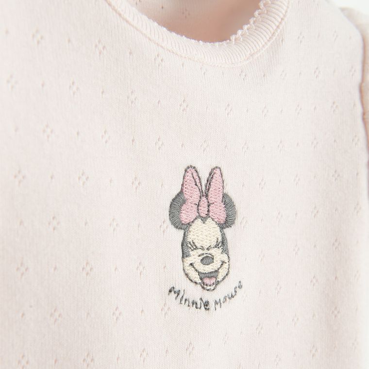 Cool Club, Body dziewczęce z krótkim rękawem, różowe, Myszka Minnie