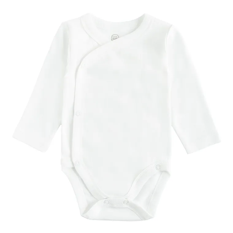 Cool Club, Body niemowlęce z długim rękawem, białe, zestaw, 5 szt.