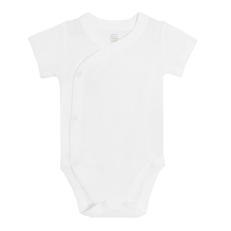Cool Club, Body niemowlęce z krótkim rękawem, białe, zestaw, 5 szt.