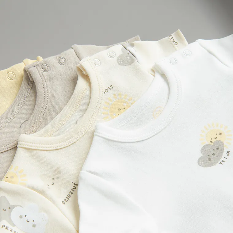 Cool Club, Body niemowlęce z krótkim rękawem, mix, zestaw, 4 szt.