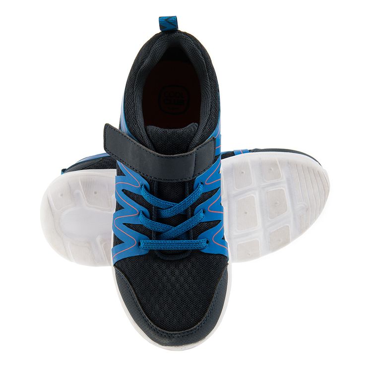 Cool Club, Buty sportowe chłopięce, szre, niebieskie wstawki