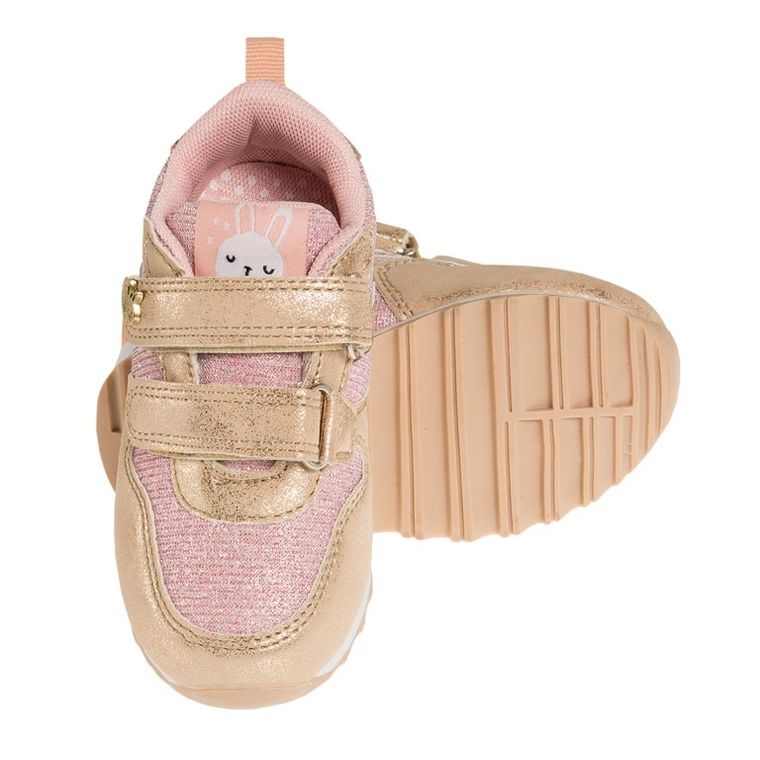 Cool Club, Buty sportowe dziewczęce, różowe, broktaowe, króliczki