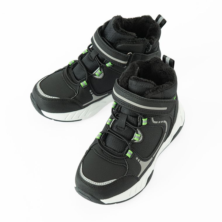 Cool Club, Buty zimowe chłopięce, czarne, ocieplane