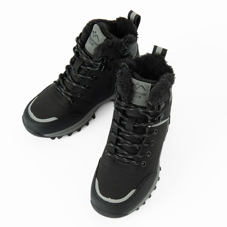 Cool Club, Buty zimowe chłopięce, czarne, ocieplane