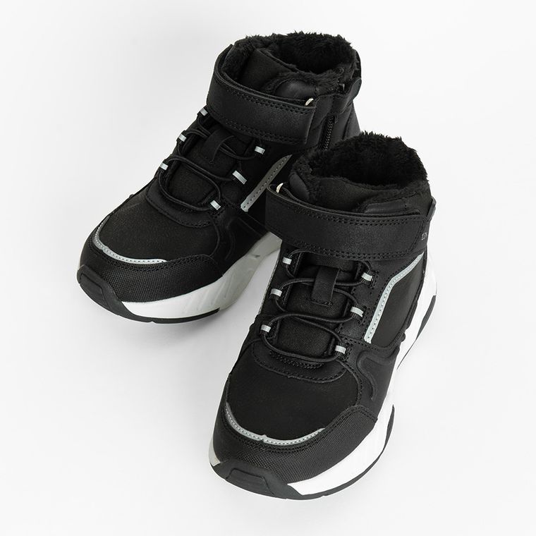 Cool Club, Buty zimowe chłopięce, ocieplane, czarne