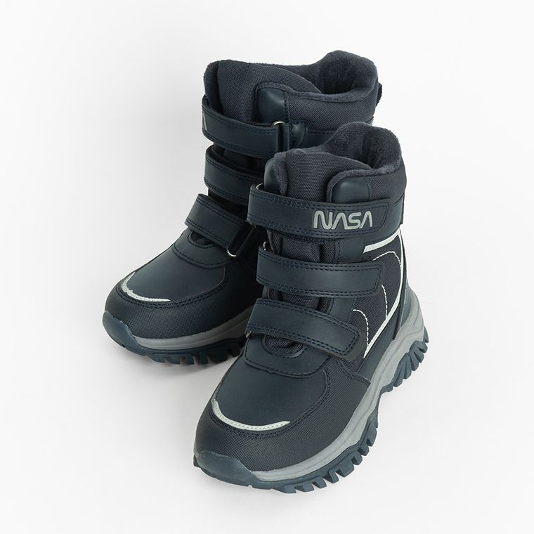 Cool Club, Buty zimowe chłopięce, ocieplane, niebieskie, NASA