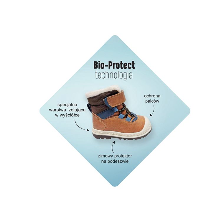 Cool Club, Buty zimowe chłopięce, pachnące, granatowe, ocieplane, Zdrowa Stopa, podeszwa Bio-Protect