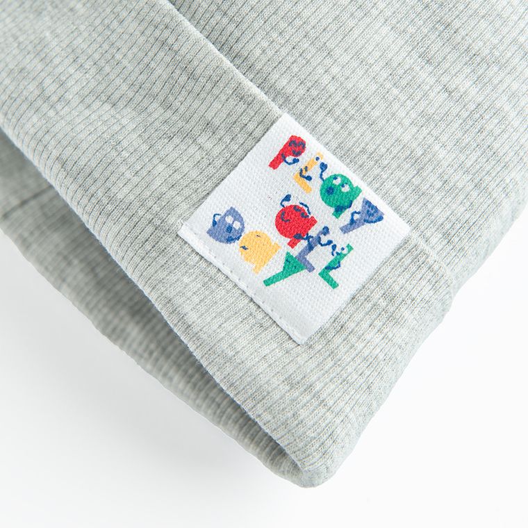 Cool Club, Czapka chłopięca, prążkowana, szara