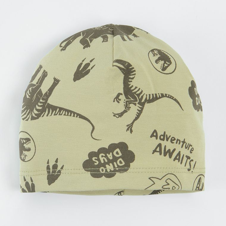 Cool Club, Czapka chłopięca, szara, zielona, Jurassic World, zestaw, 2 szt.