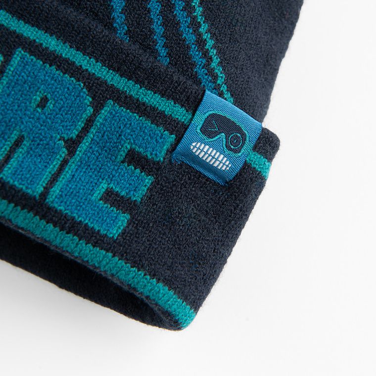 Cool Club, Czapka chłopięca z pomponem, granatowa