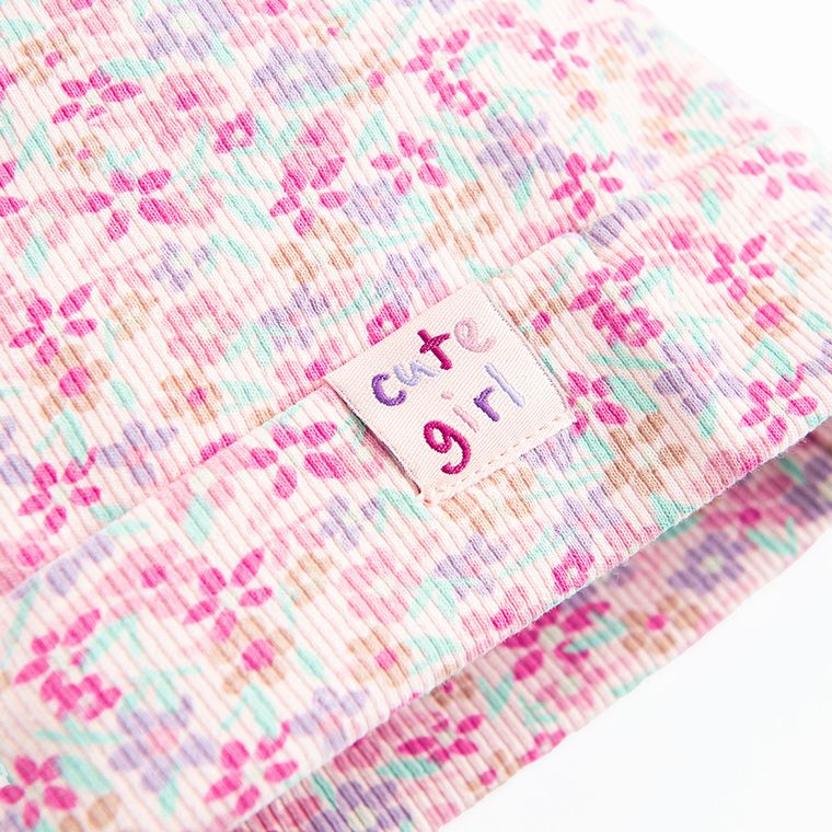Cool Club, Czapka dziewczęca, prążkowana, różowa