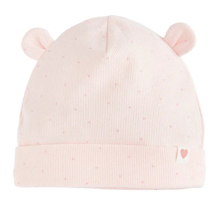 Cool Club, Czapka dziewczęca, prążkowana, różowa, zestaw, 2 szt.