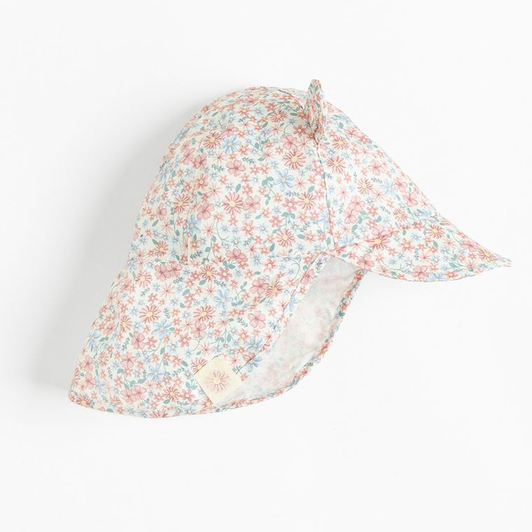 Cool Club, Czapka dziewczęca, safari, UV 50, ecru