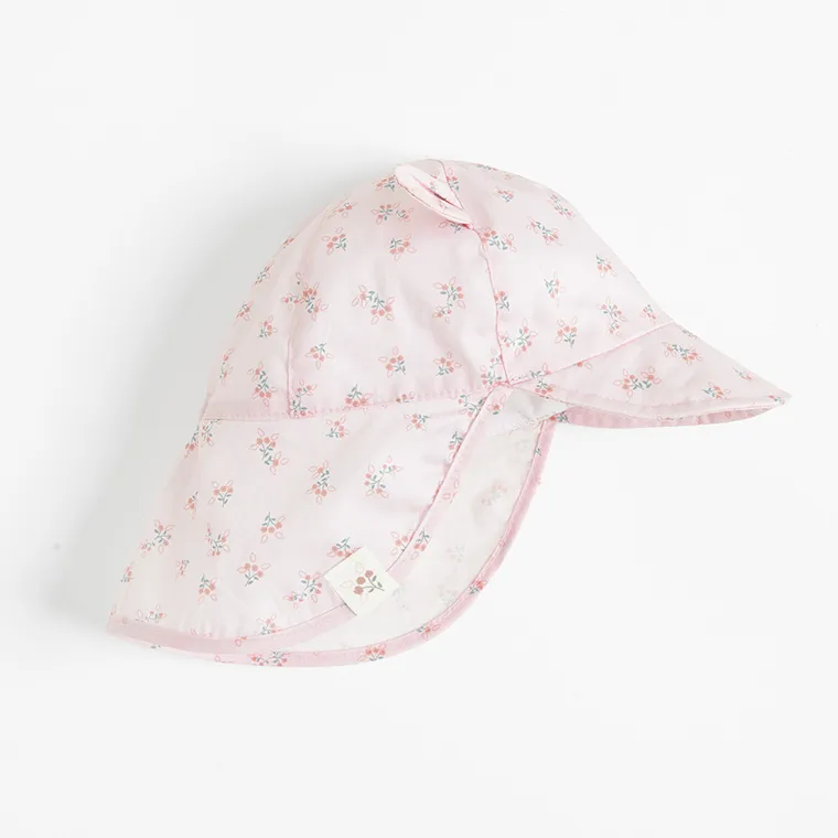 Cool Club, Czapka dziewczęca safari, UV 50, różowa