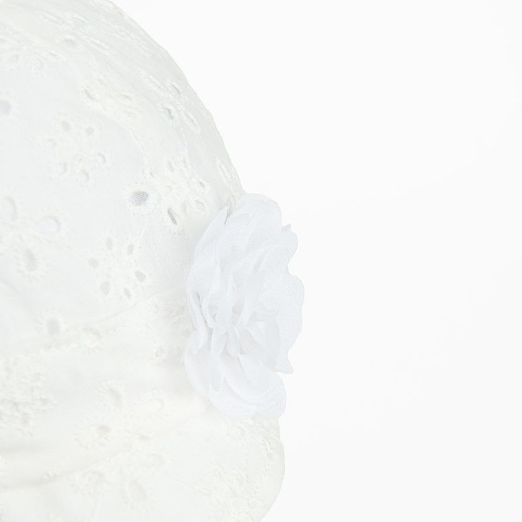 Cool Club, Czapka dziewczęca, wiązana, biała