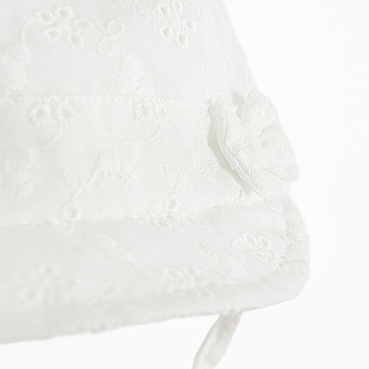 Cool Club, Czapka dziewczęca, wiązana, biała