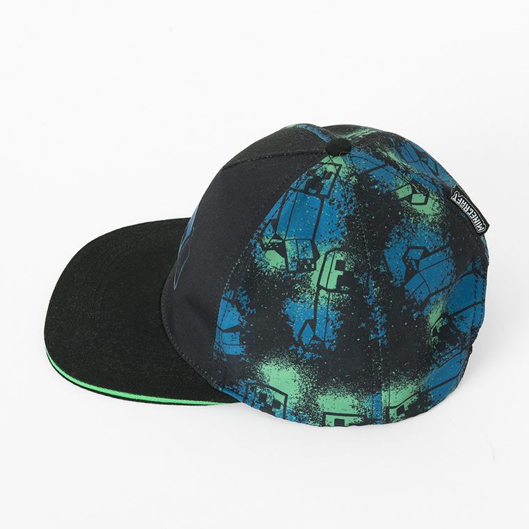 Cool Club, Czapka z daszkiem chłopięca, czarna, Minecraft