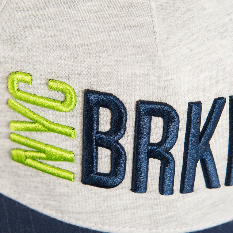 Cool Club, Czapka z daszkiem chłopięca, szara, NYC BRKLN